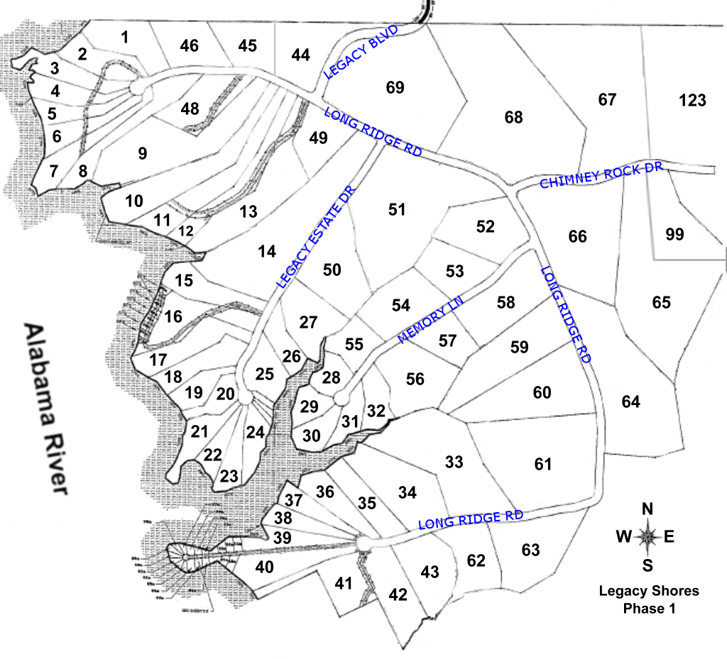 Legacy Shores Home Owners Association Maps